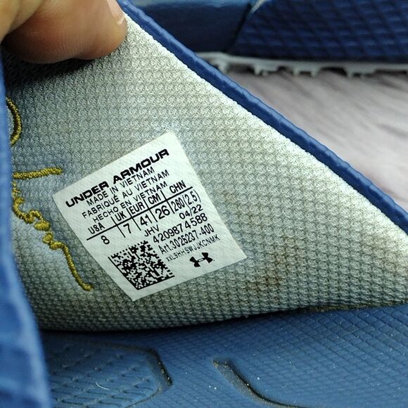 Under Armour Project Rock Slip-on Slides 2.0 Michelin Men’s Size 8 Blue main image 4